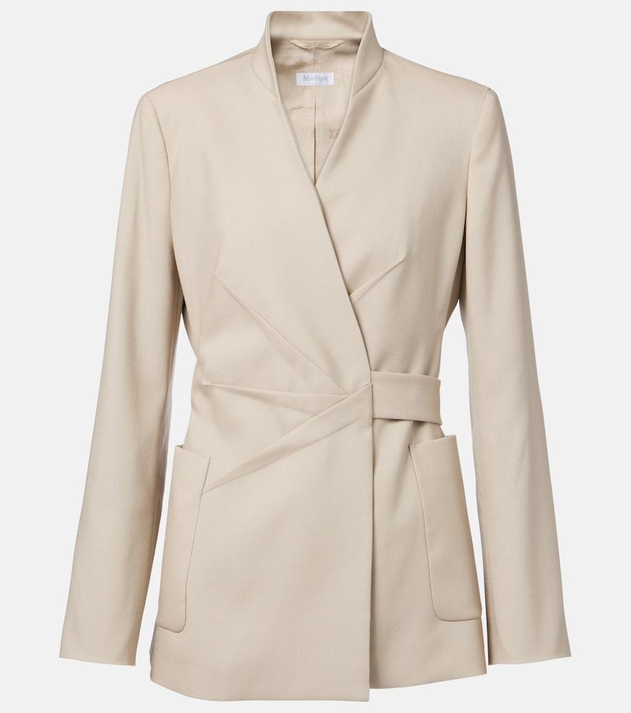 max mara nereo wool, mohair, and silk blazer