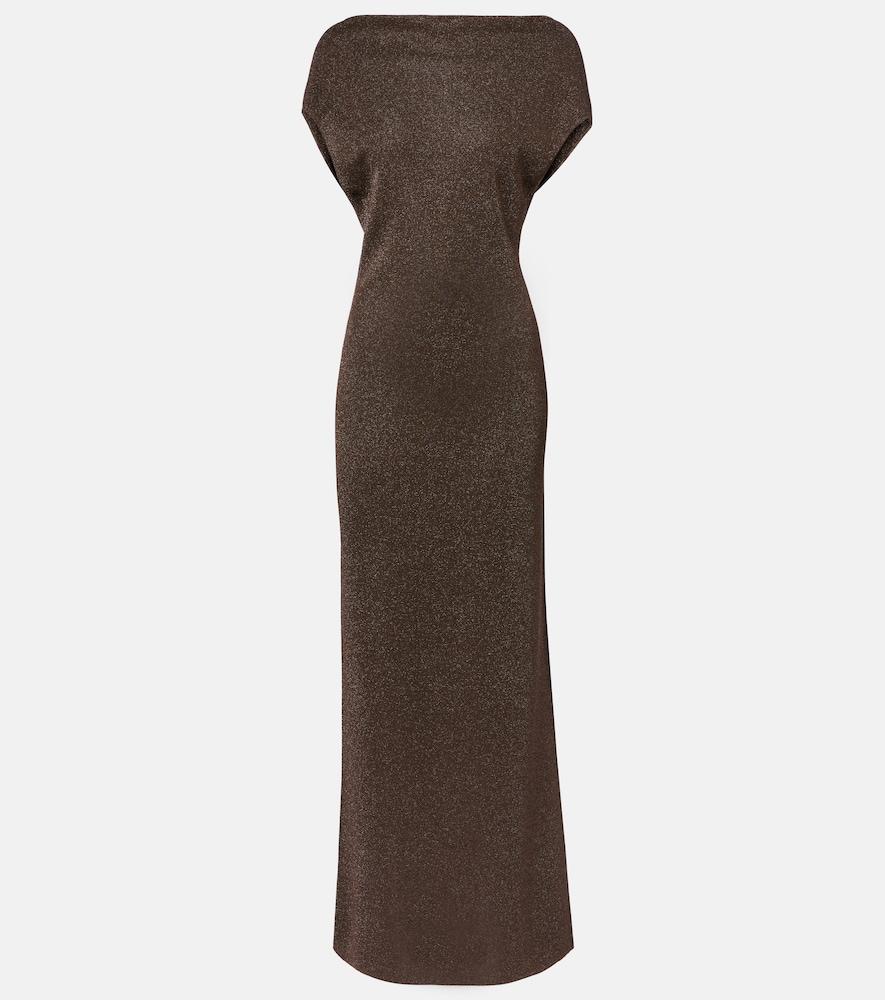 max mara open-back maxi dress