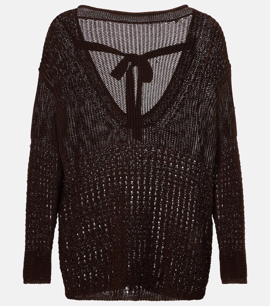 max mara paggi cotton-blend sweater
