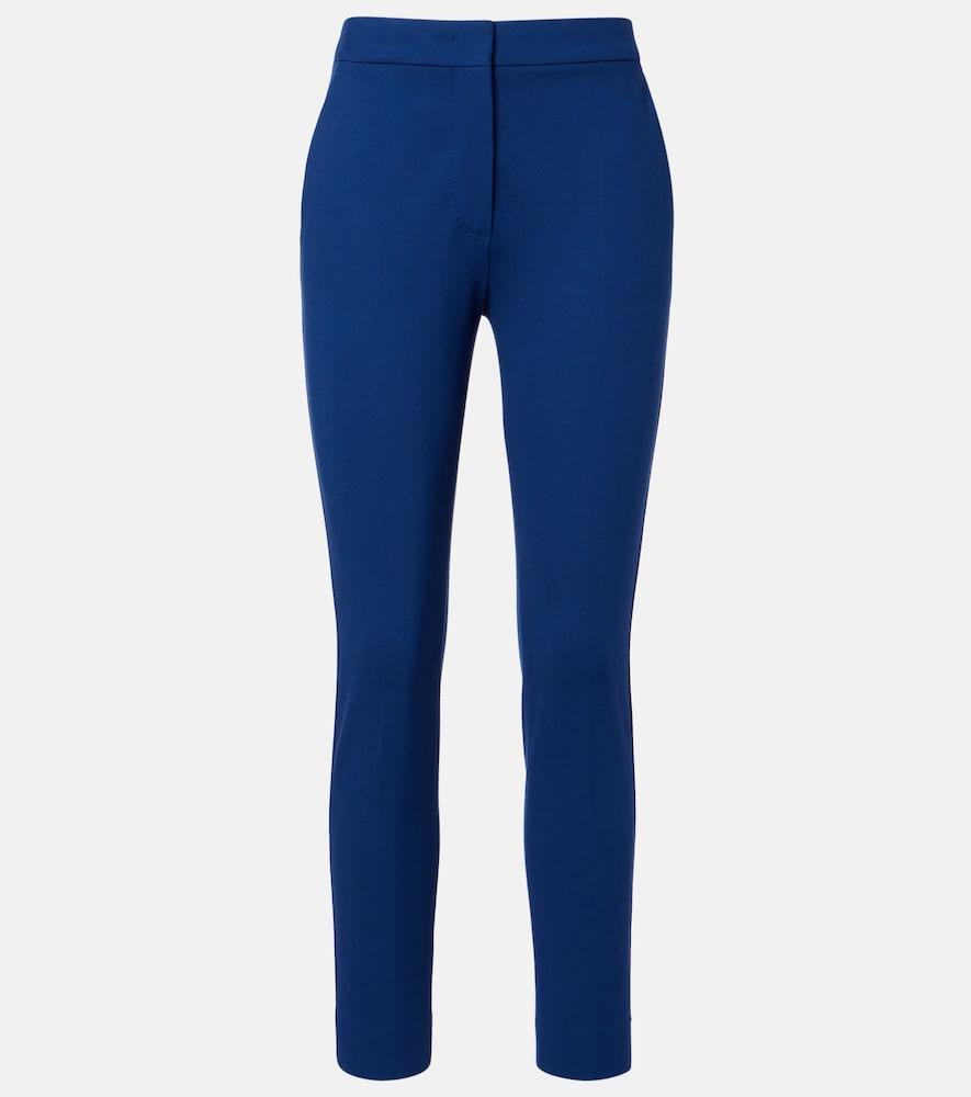 max mara pegno jersey cropped slim pants