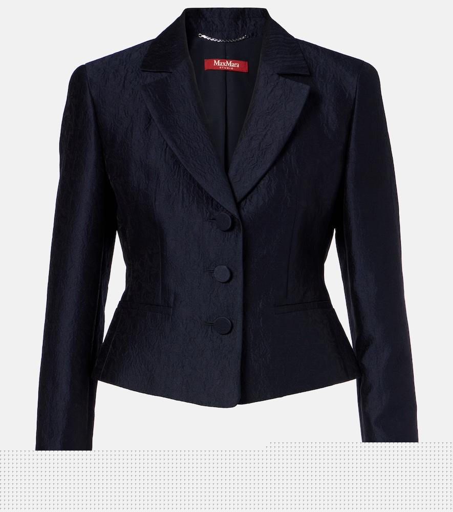 max mara piera cotton-blend blazer
