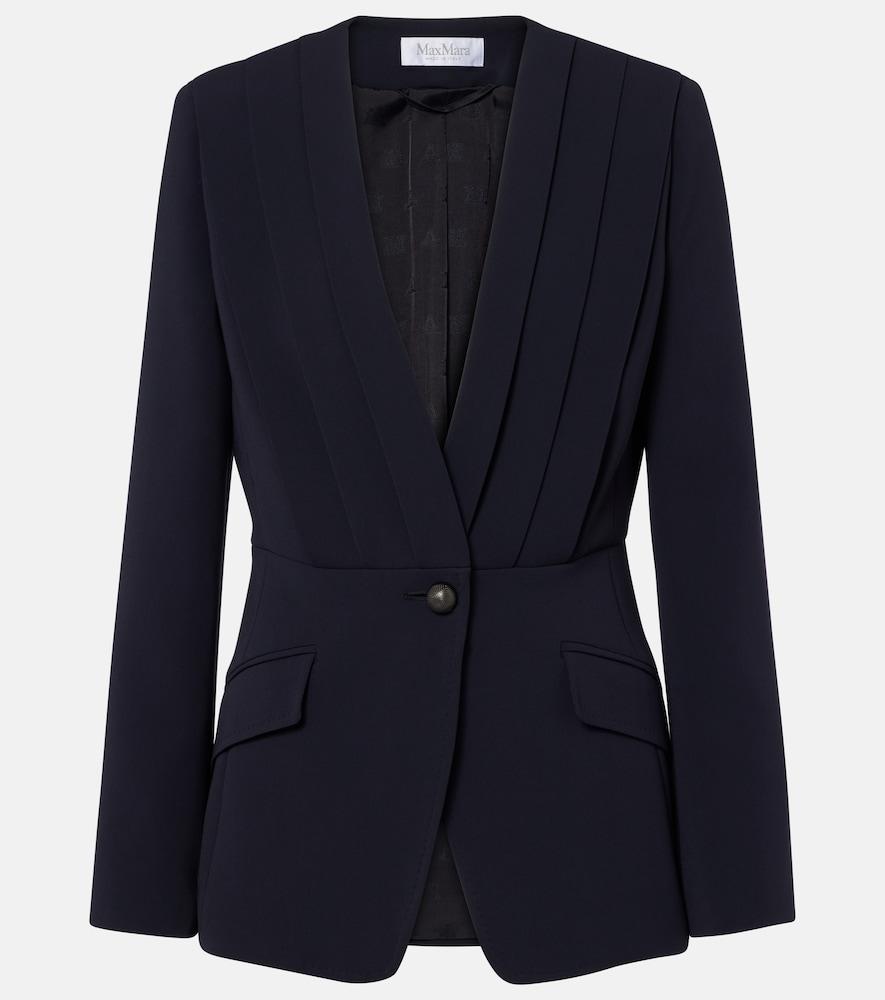 max mara pleated cady blazer