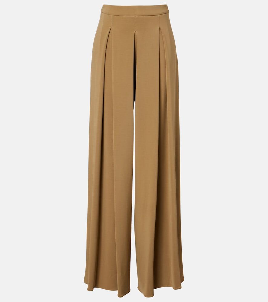 max mara pleated wide-leg pants