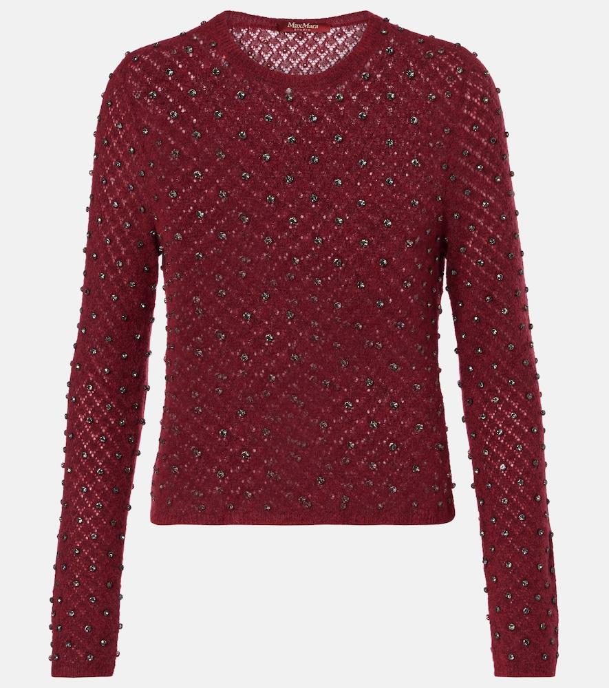 max mara rally mohair and wool-blend sweater