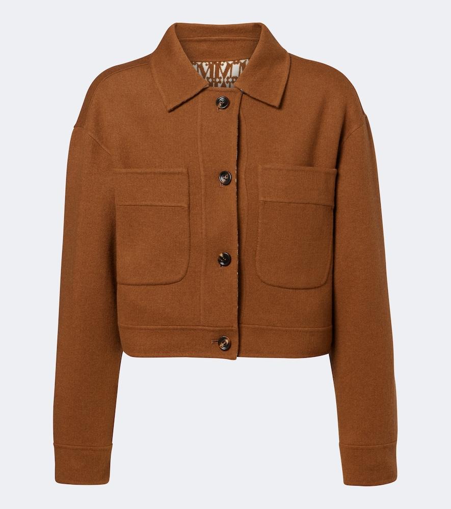 max mara reversible wool and cashmere jacket