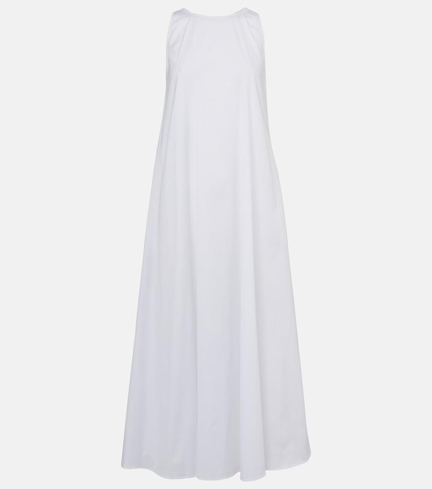 max mara romea cotton-blend poplin maxi dress
