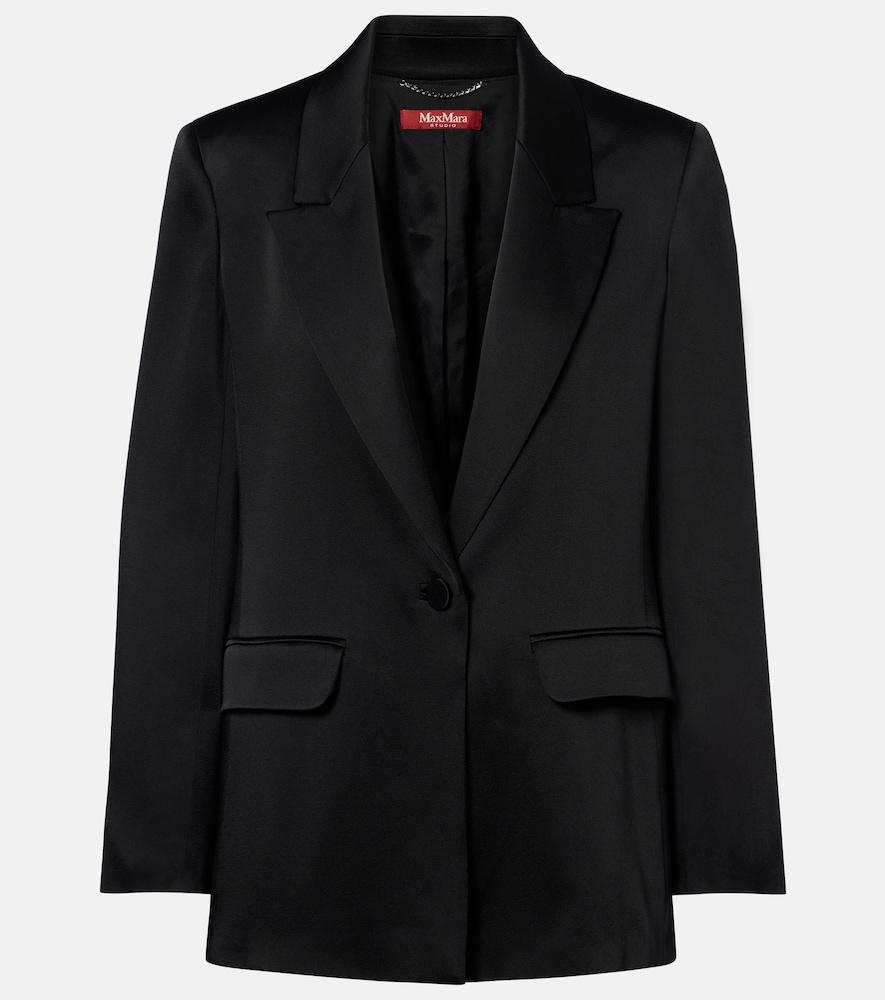 max mara satin crêpe blazer