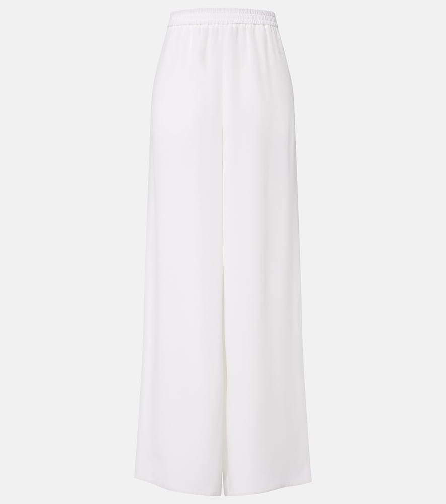max mara silk crêpe de chine wide-leg pants