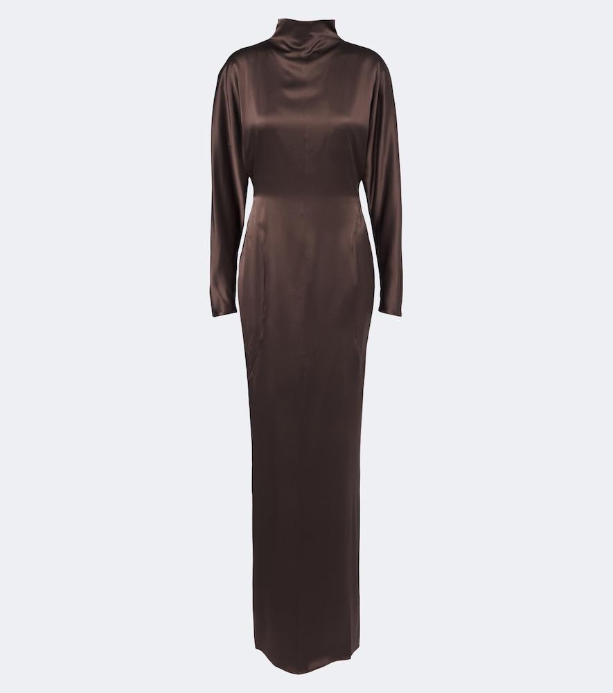 max mara silk satin gown
