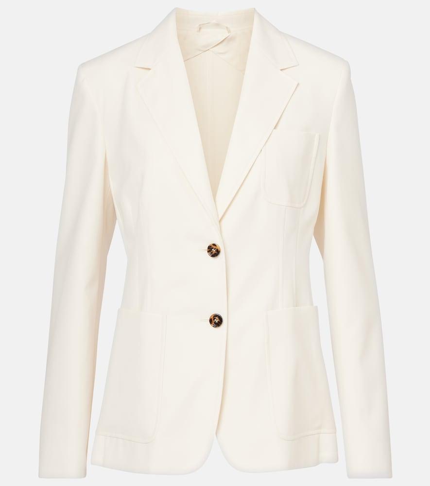 max mara single-breasted cotton blazer