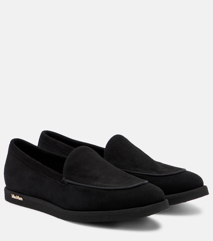 max mara softmoc suede moccasins