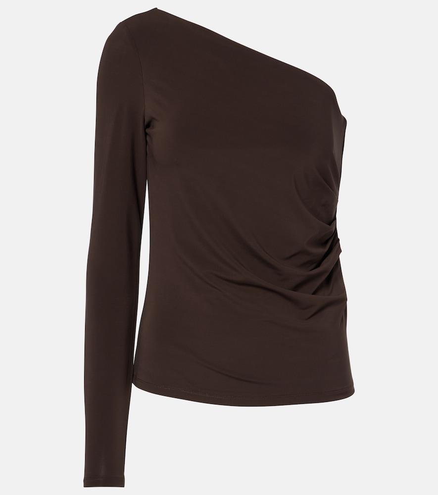 max mara spluga one-shoulder top