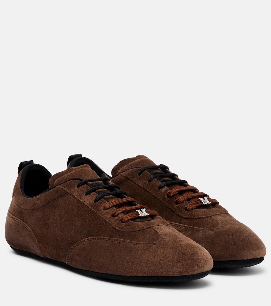 max mara suede sneakers