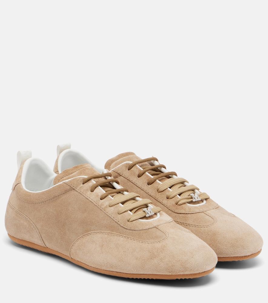 max mara suede sneakers