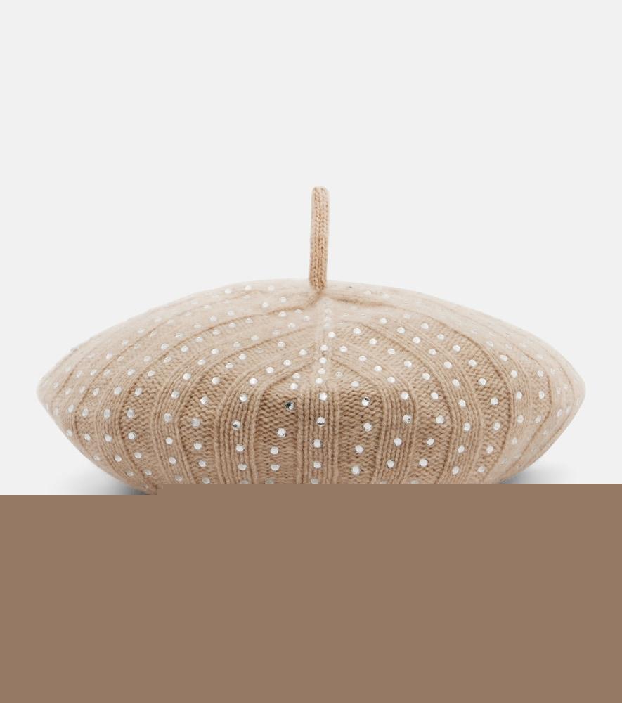 max mara svelto embellished cashmere beret