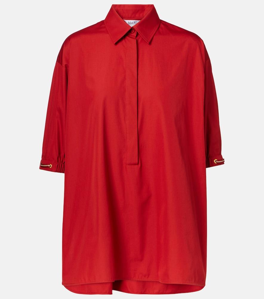 max mara teano cotton poplin shirt