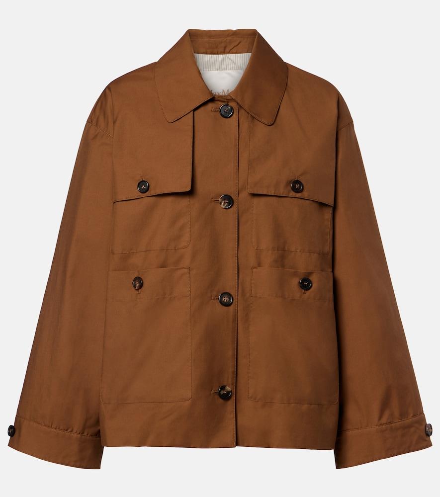 max mara the cube bouquet cotton-blend twill jacket