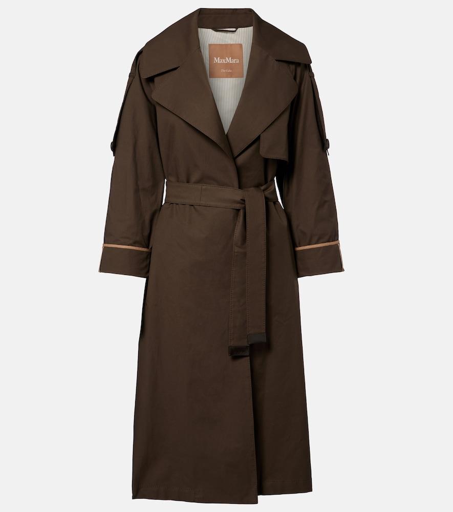 max mara the cube cotton-blend twill trench coat