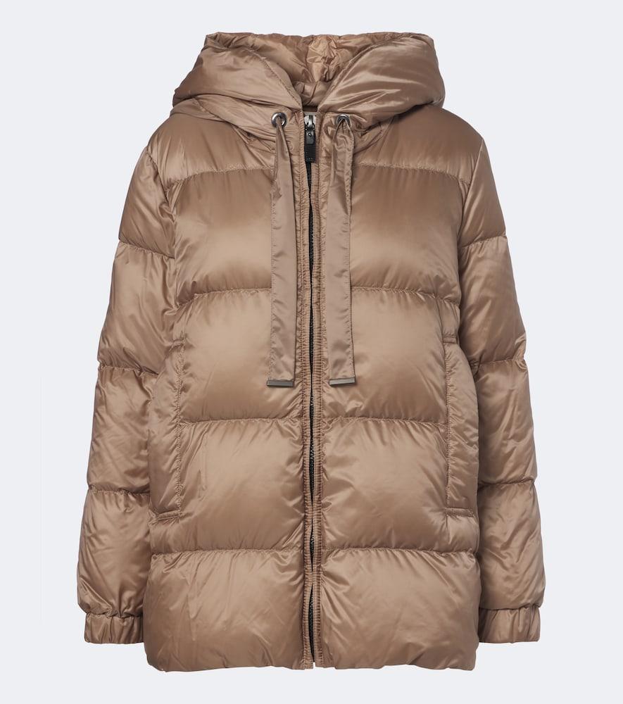 max mara the cube hooded quilted down jacket