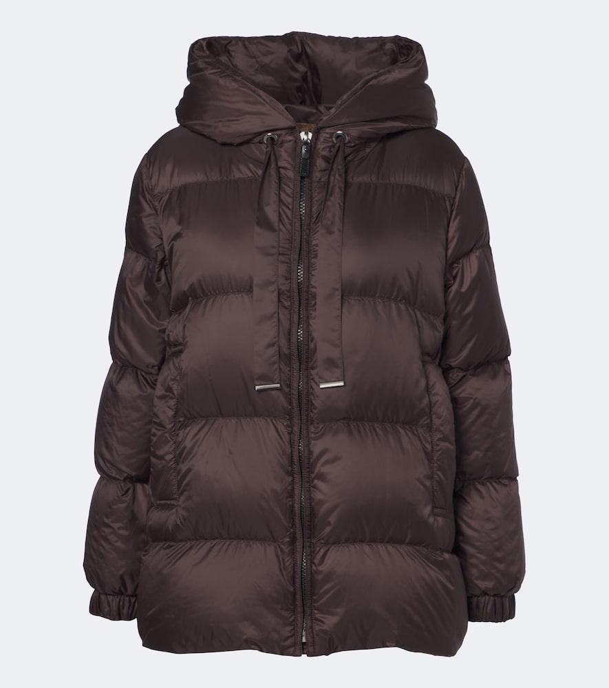 max mara the cube hooded quilted down jacket