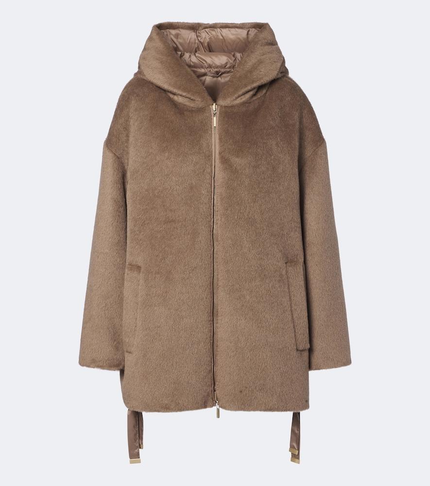 max mara the cube reversible alpaca and wool down jacket
