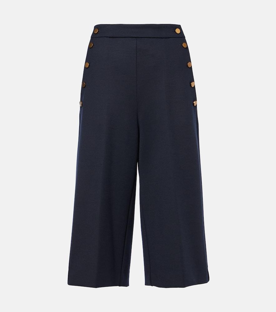 max mara valdez wool-blend culottes