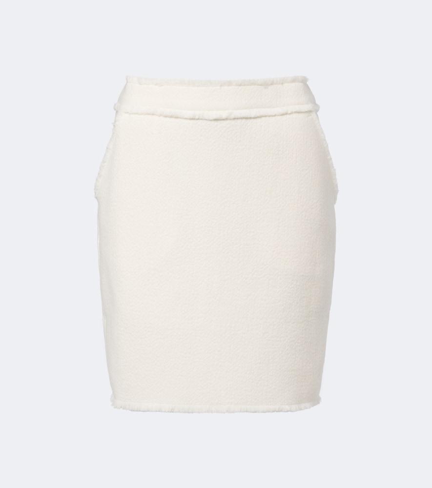 max mara virgin wool jersey miniskirt