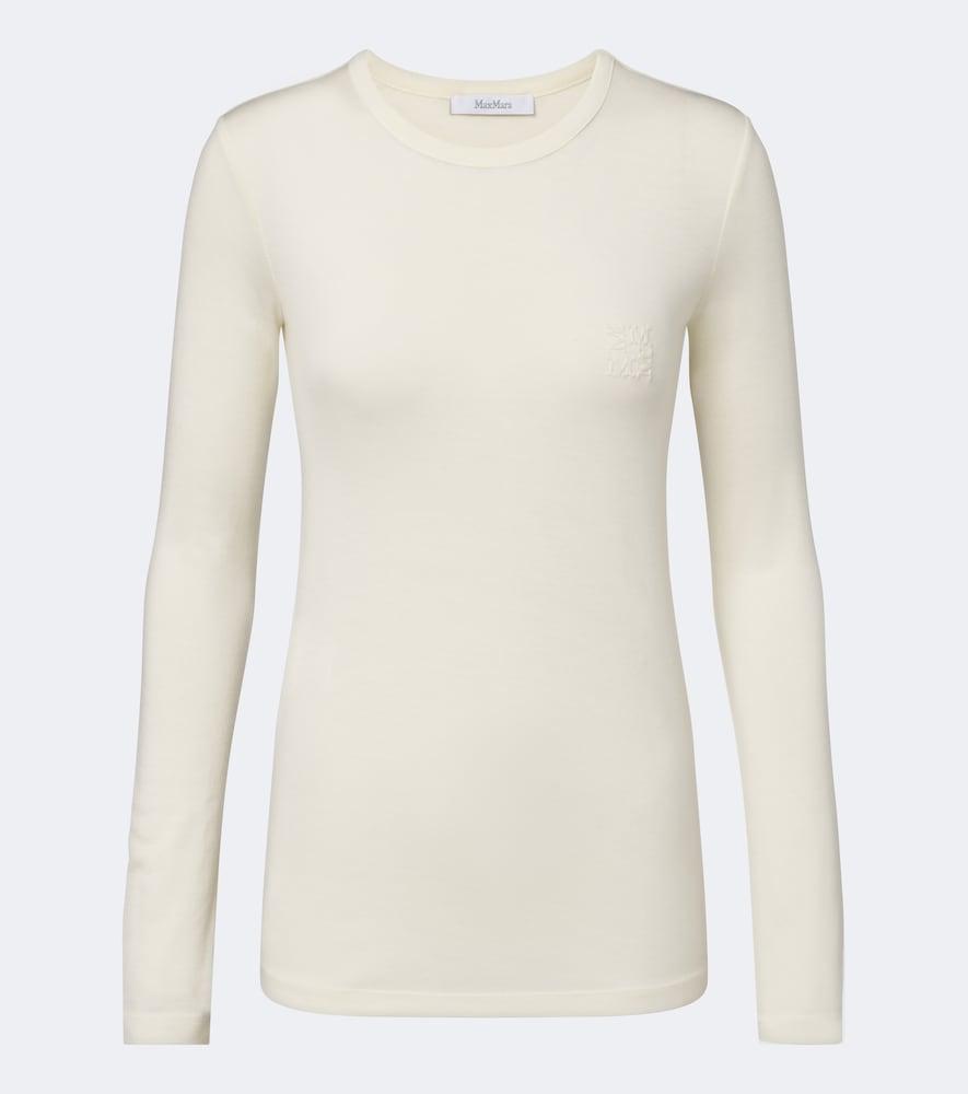 max mara virgin wool jersey top