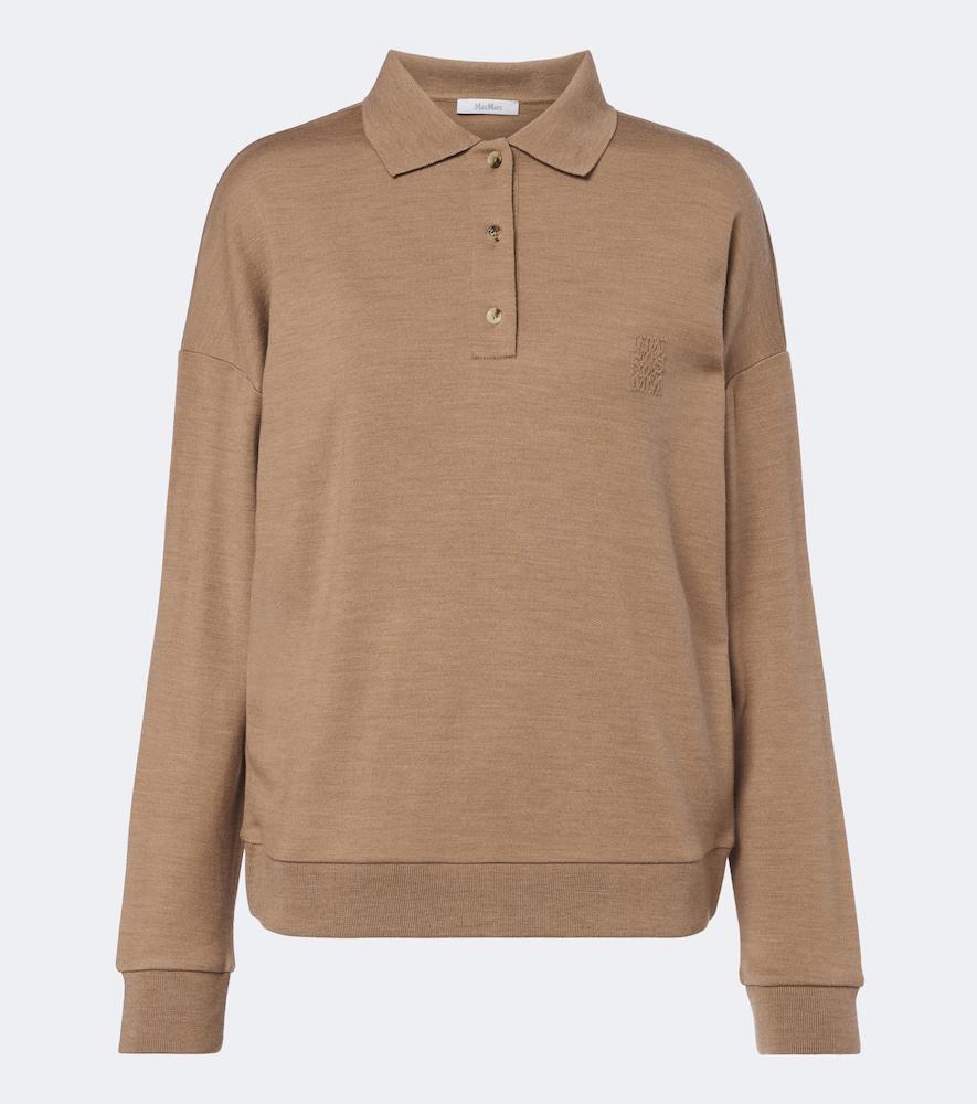 max mara virgin wool polo sweater