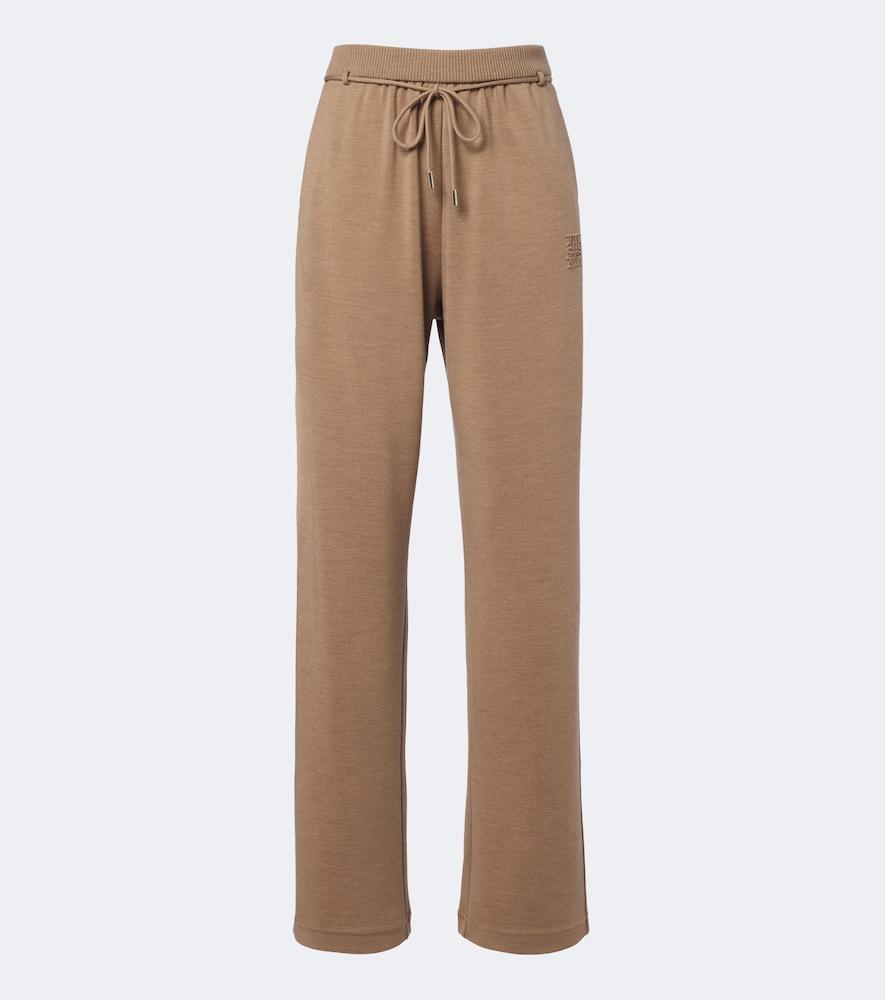 max mara virgin wool straight pants