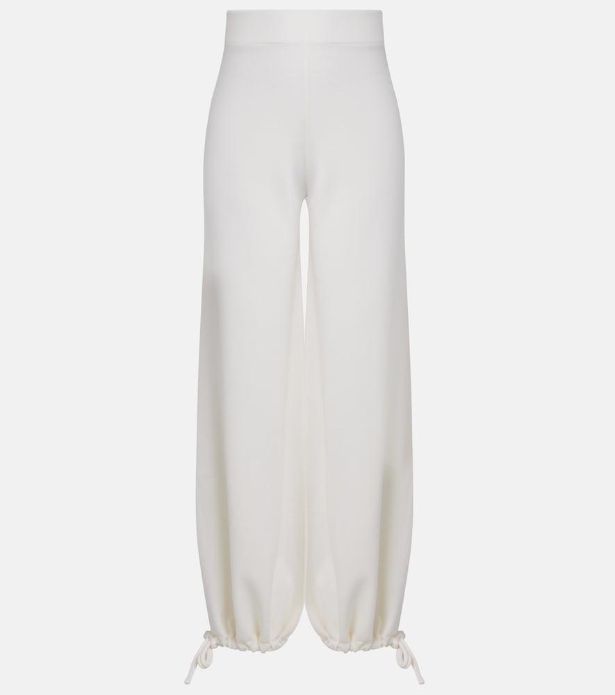 max mara virgin wool wide-leg pants