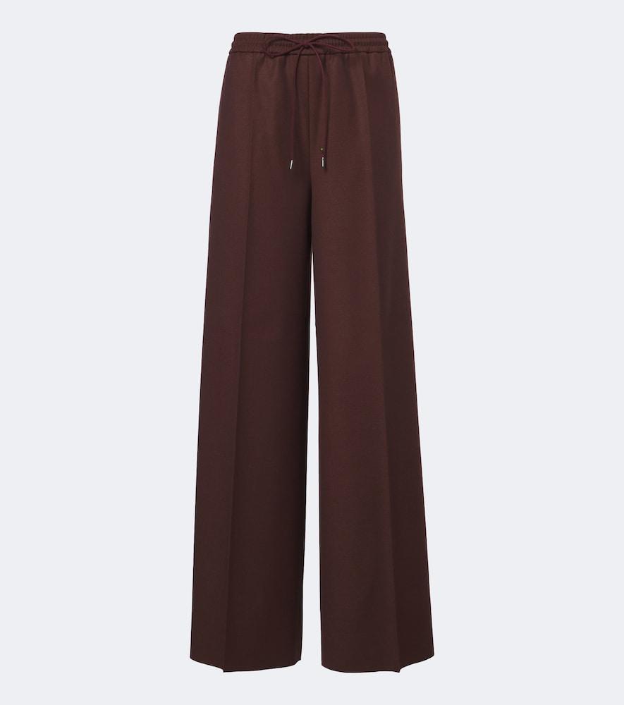 max mara virgin wool wide-leg pants