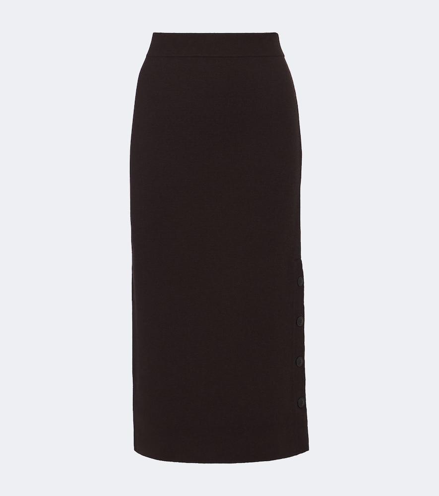 max mara wool and cashmere midi skirt