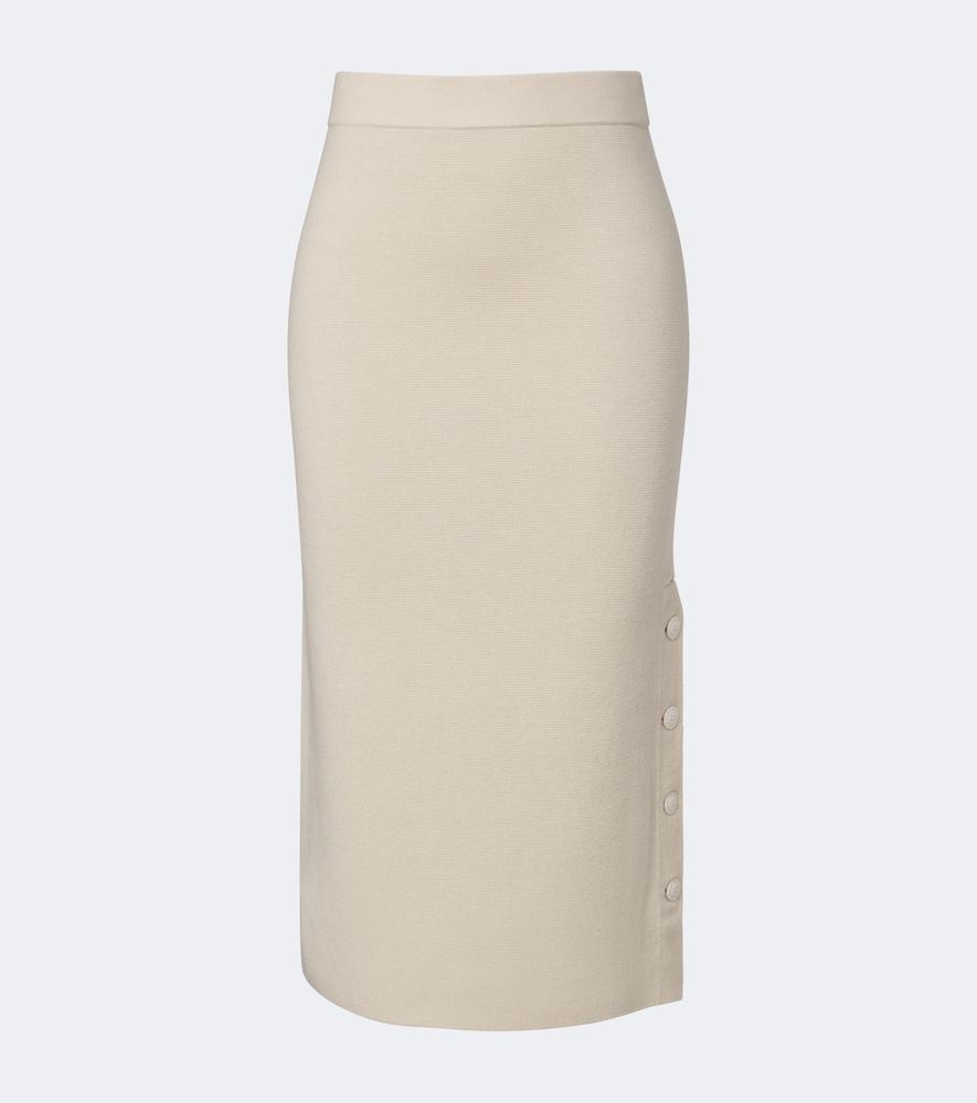 max mara wool and cashmere midi skirt