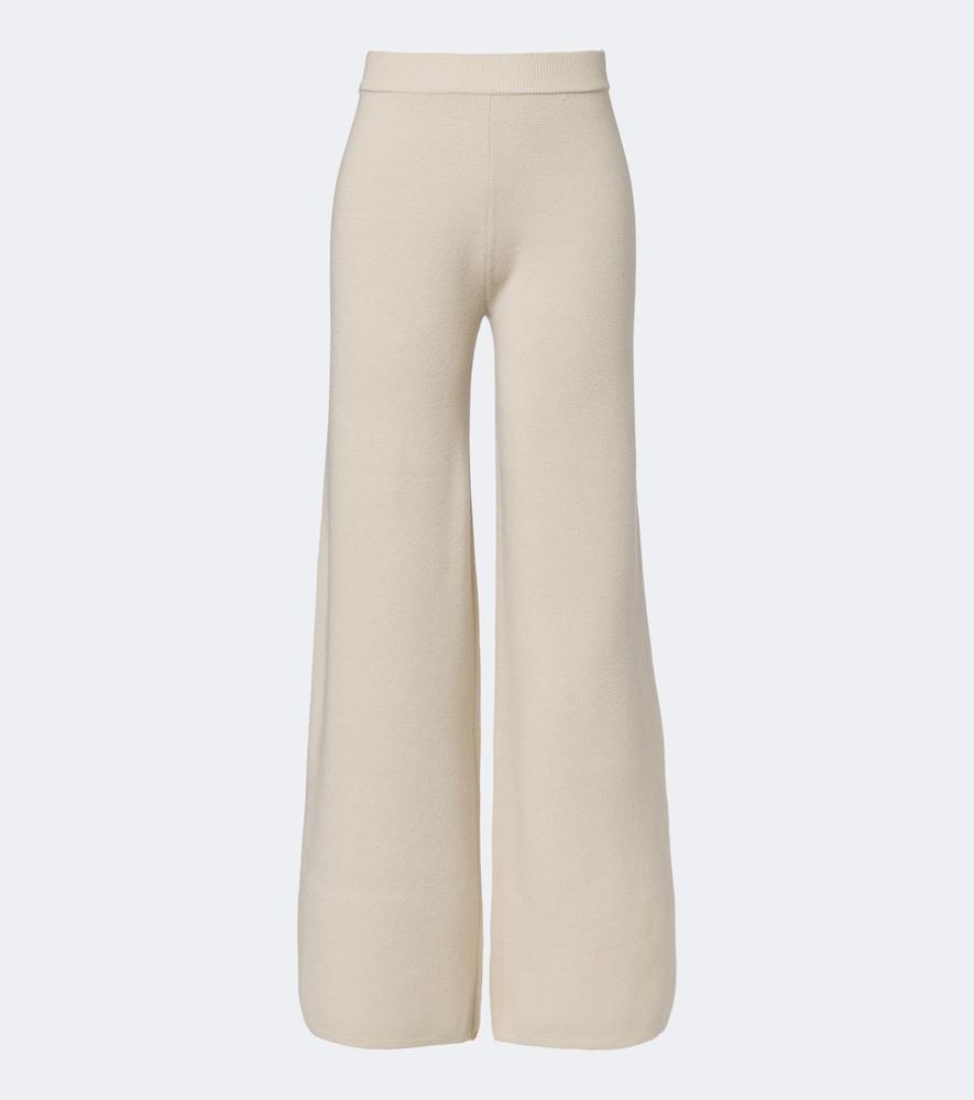 max mara wool and cashmere wide-leg pants