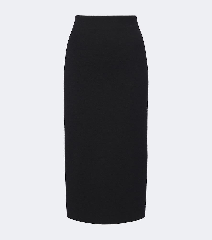 max mara wool-blend jersey pencil skirt
