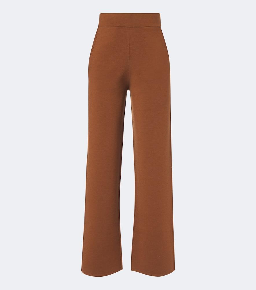 max mara wool-blend wide-leg pants