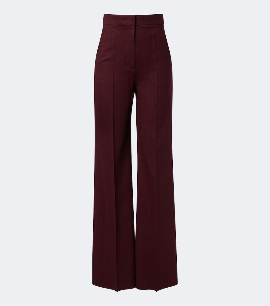 max mara wool-blend wide-leg pants