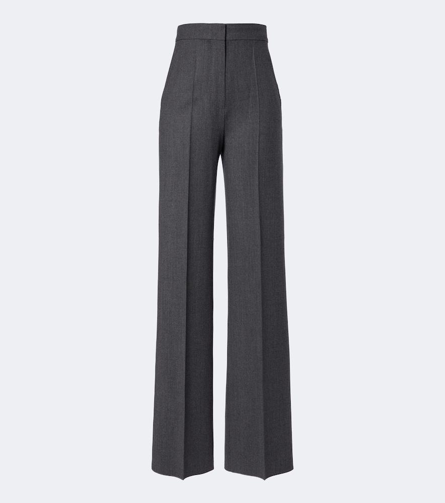 max mara wool-blend wide-leg pants