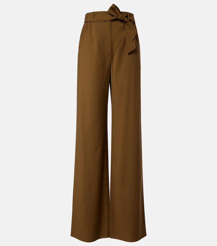 max mara wool wide-leg pants