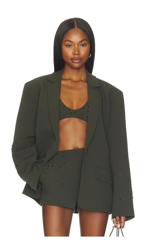 may mashiah ellie blazer in green. - size l (also in m, s)