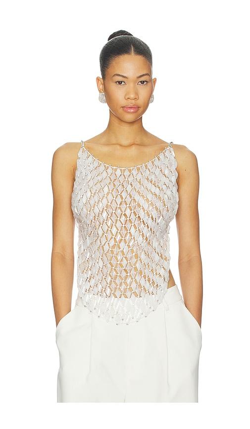 may mashiah sadie top in white. - size s/m (also in xs/s)