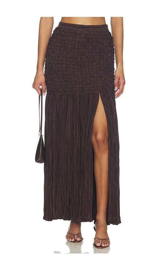 mayle vasquez canoa skirt in brown. - size l (also in m, s, xl)