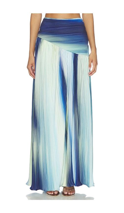 mayle vasquez onda skirt in blue,green. - size l (also in xl, xs)