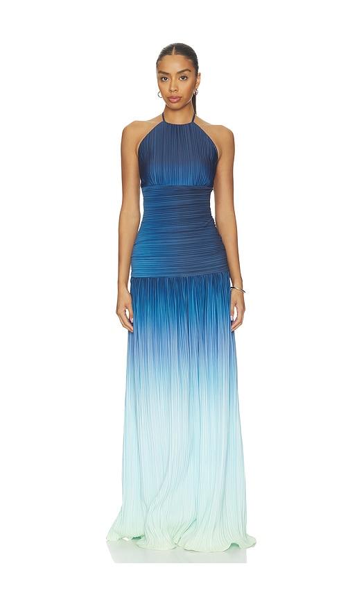 mayle vasquez sirena dress in blue. - size l (also in m, s, xl, xs)