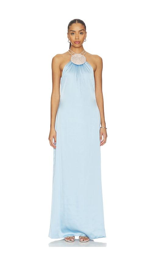 mayle vasquez solara dress in baby blue. - size l (also in xs, s, m, xl)