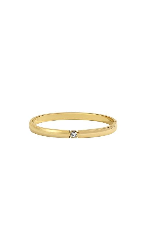 mazin jewels serendipity bangle in metallic gold.