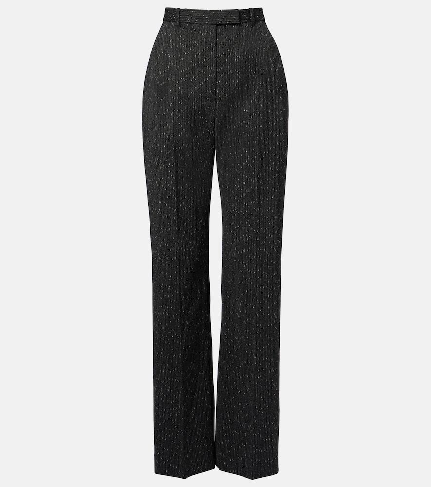 mcqueen chalk stripe straight pants