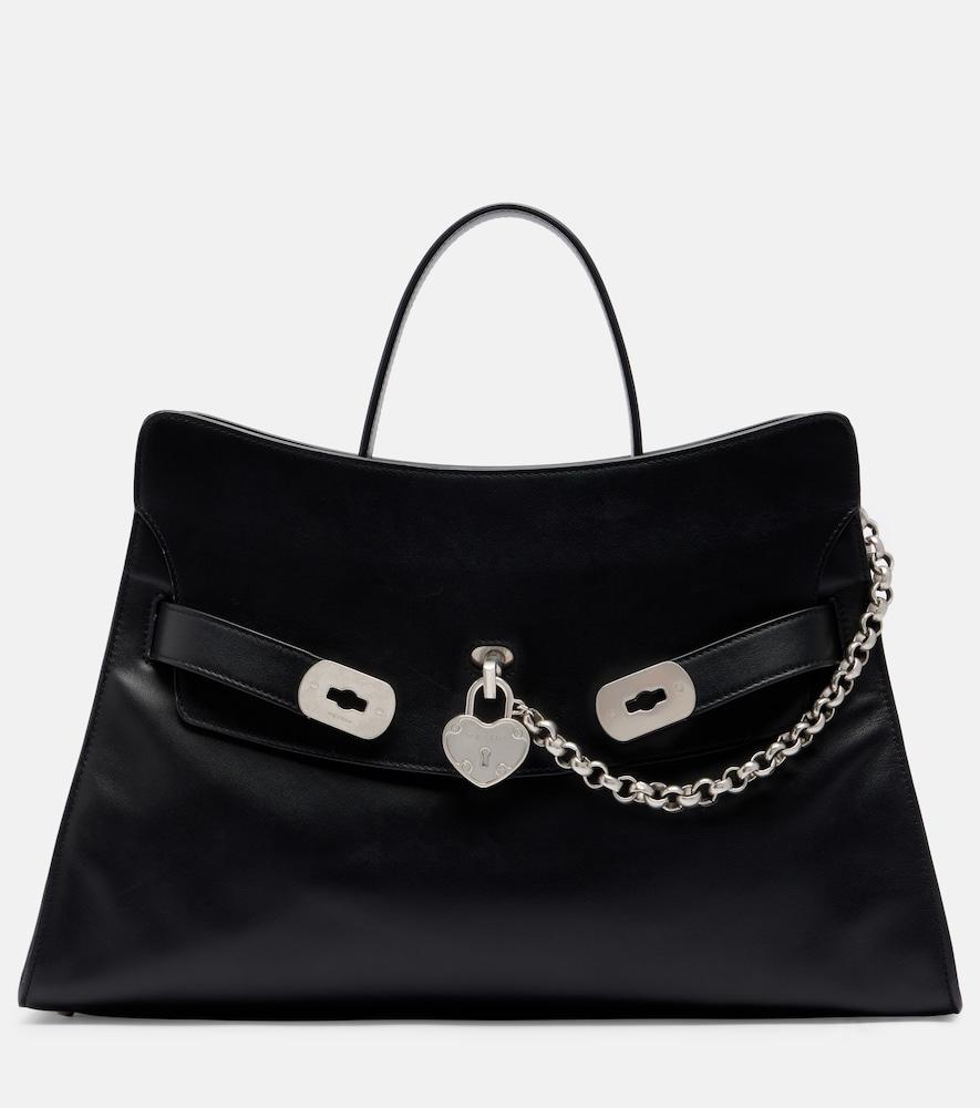 mcqueen locke medium leather tote bag