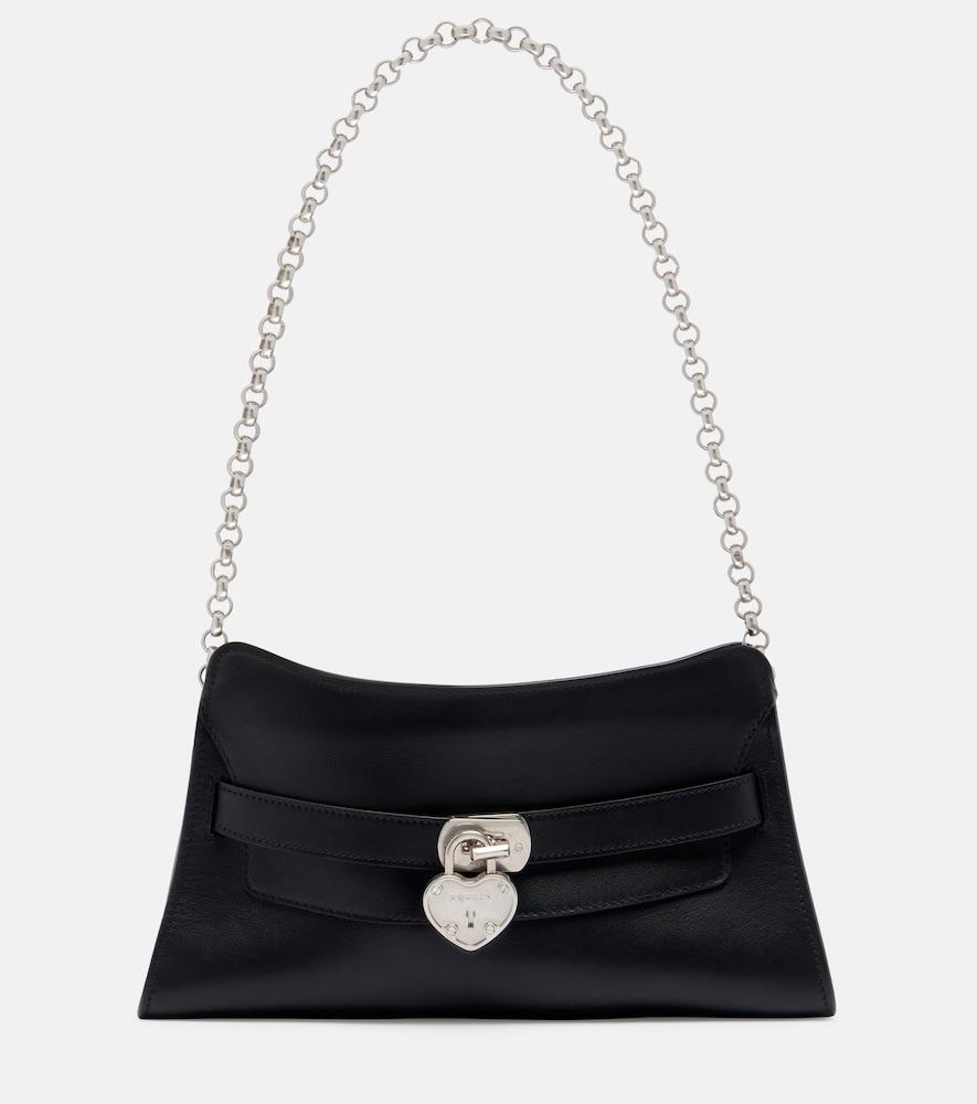 mcqueen locke small leather shoulder bag